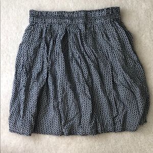 Black and white flower skirt